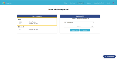 New Wifi IP address