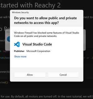 Firewall permission