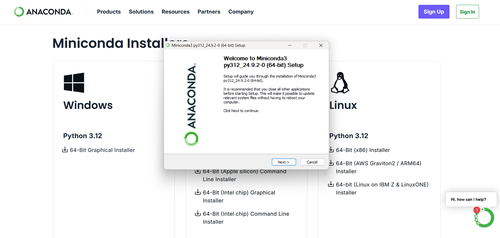 miniconda installer