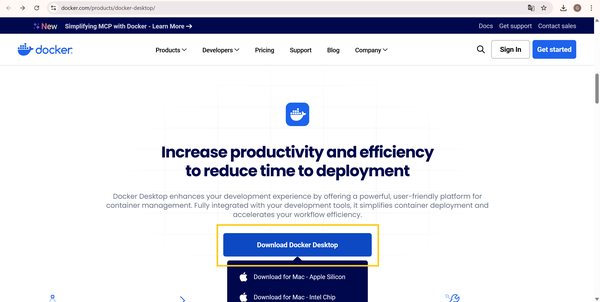 Install Docker Desktop