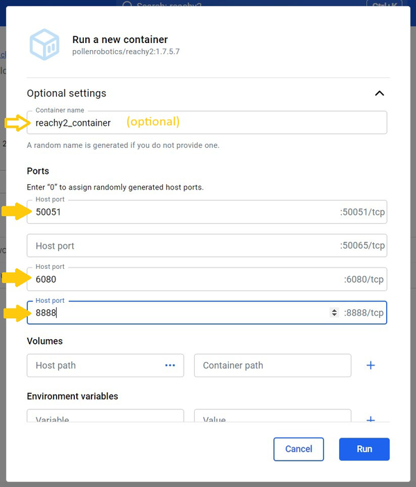 Configure settings