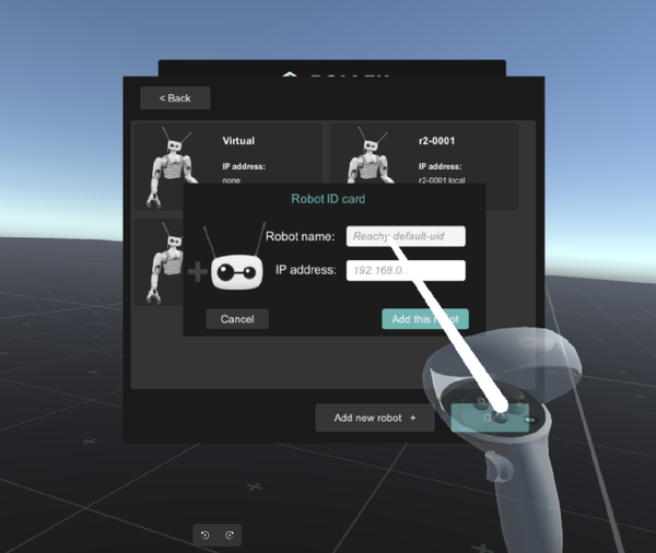 Add robot panel